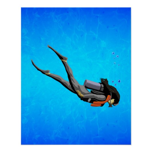 Poster Plongée en SCUBA (Devant)