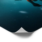 Poster Plongée en snorkeling sous la glace (Coin)