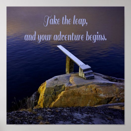 Poster Plongée Prenez Le Leap Adventure (Devant)