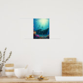 Poster Plongée sur la barrière de l'épave (Cuisine)