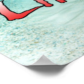 Poster Plonger comme une fille SCUBA (Coin)