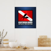 Poster Plongeur certifié (Deep End) (Cuisine)
