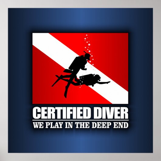 Poster Plongeur certifié (Deep End) (Devant)