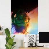 Poster plongeur coloré (Bureau à domicile)