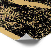 Poster Plongeur de mer profonde vintage Steampunk (Coin)