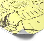 Poster Plongeur marin profond (Coin)