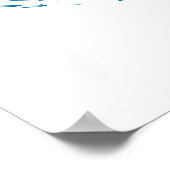 Poster Plongeur sous-marin Rayons lumineux (Coin)