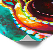 Poster Plongeur Vintage rétro dans un costume métallique  (Coin)