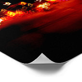 Poster Ploosh Abstrait de peinture légère (Coin)