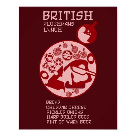 Poster Ploughmans Pub lunch (Devant)