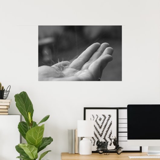 Poster Pluie (Bureau à domicile)