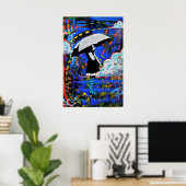 Poster Pluie (Bureau à domicile)