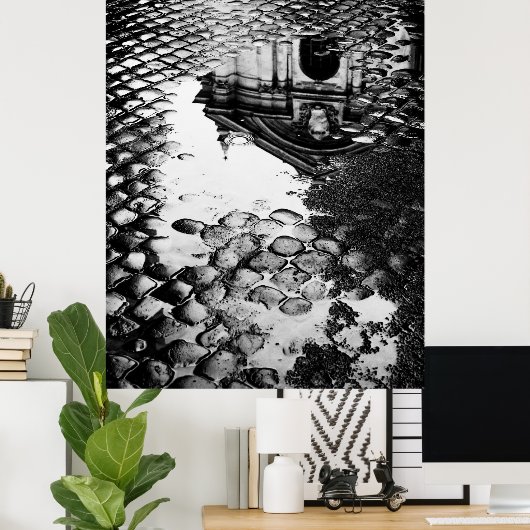 Poster Pluie à Rome (Bureau à domicile)