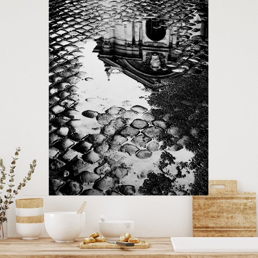 Poster Pluie à Rome (Cuisine)