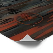 Poster Pluie au temple Asakusa Kannon 1933 (Coin)