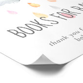 Poster Pluie Cloud Fille Baby shower Livres pour bébé Sig (Coin)