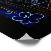 Poster Pluie créole - drapeau tricolore (Coin)