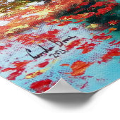 Poster Pluie d'automne et parapluie (Coin)