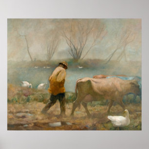 Poster Pluie d'avril par Newell Convers Wyeth
