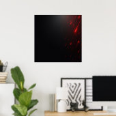 Poster Pluie de laser rouge (Bureau à domicile)