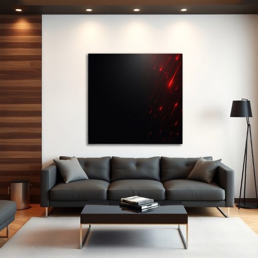 Poster Pluie de laser rouge