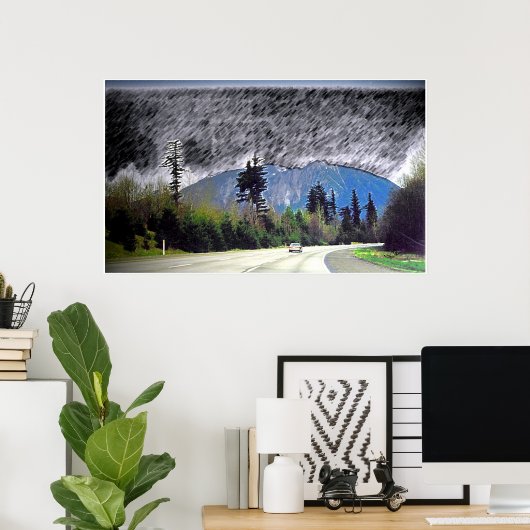 Poster Pluie de Seattle (Bureau à domicile)