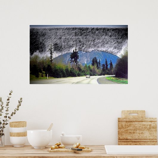 Poster Pluie de Seattle (Cuisine)