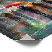 Poster Pluie du centre-ville (Coin)
