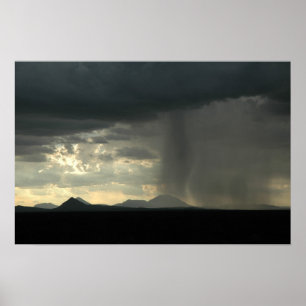 Poster Pluie du désert