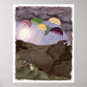 Poster Pluie Kites
