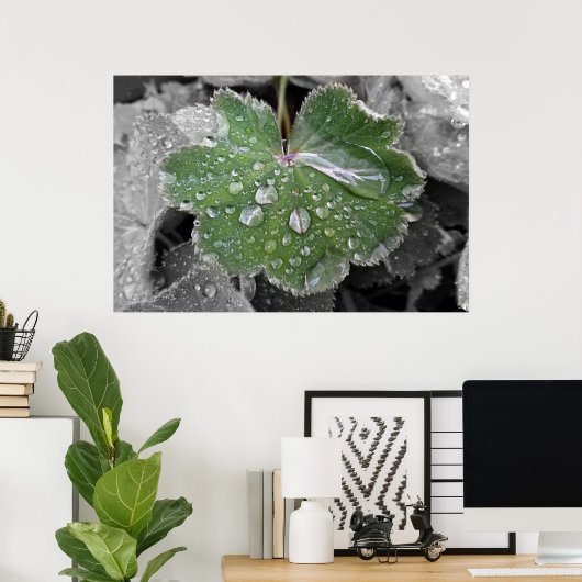 Poster pluie lourde (Bureau à domicile)