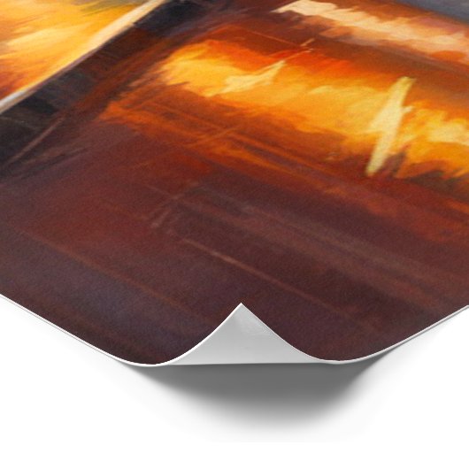 Poster Pluie occidentale clé - 4 - (Coin)