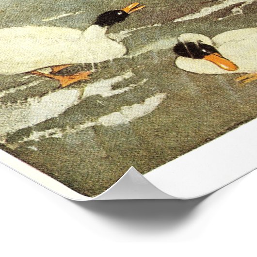 Poster Pluie, Pluie S'Éloigner Pépinière rime Imprimer (Coin)