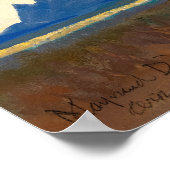 Poster Pluie pour le Golfe par Maynard Dixon (Coin)