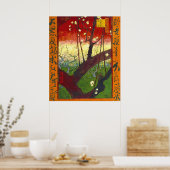 Poster Plum à fleurs (Hiroshige) Van Gogh Art (Cuisine)