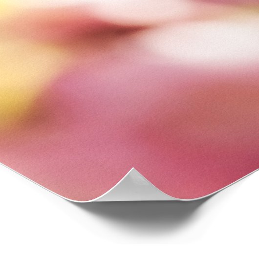 Poster Plum à fleurs - Paradize rose (Coin)