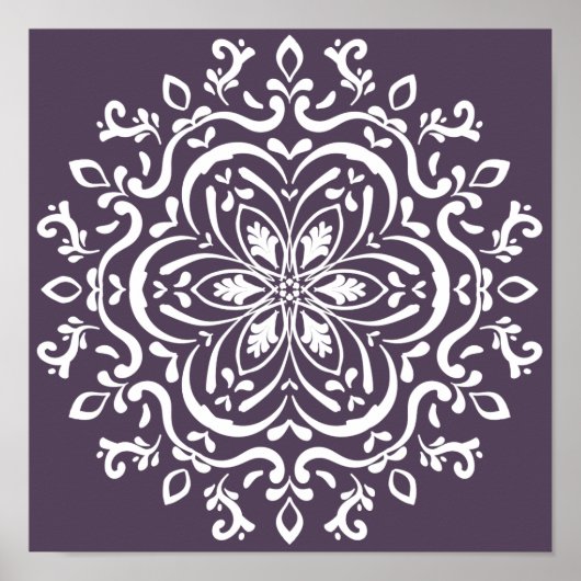 Poster Plum Mandala (Devant)
