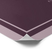 Poster Plum Old Money Wedding Welcome Sign (Coin)