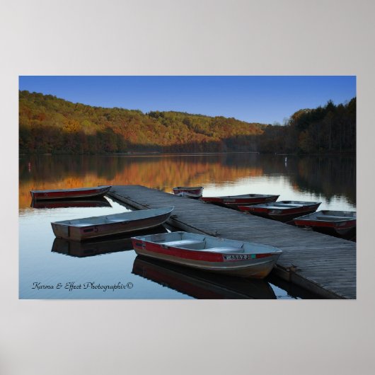 Poster Plum Orchard Lake par Karma & Effet Photographix (Devant)
