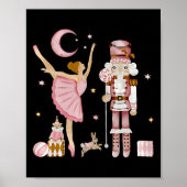 Poster Plum rose rétro Fairy Nutcracker Noël C (Devant)