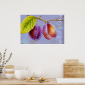Poster Plum sauvage - Prunus domestica (Cuisine)