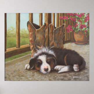Poster Plumb met tuckered Out