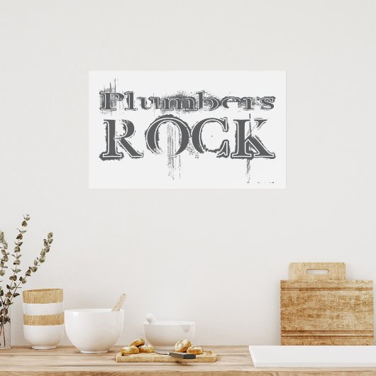 Poster Plumbers Rock (Cuisine)