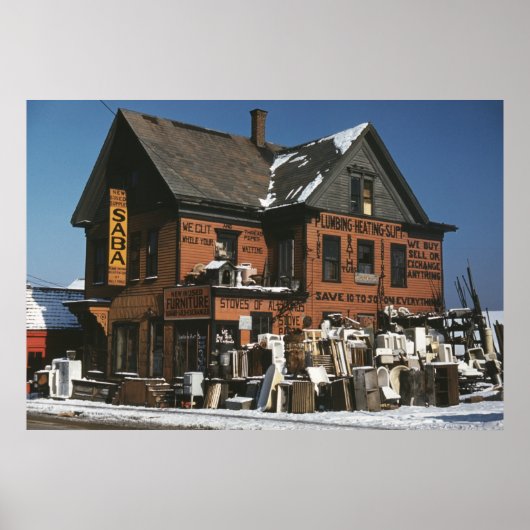 Poster Plumbing Store, années 1940 (Devant)