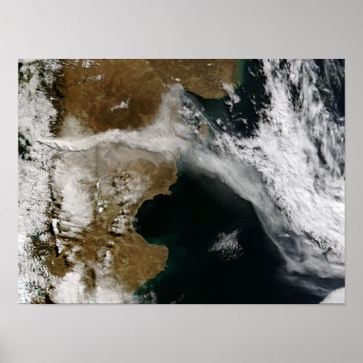 Poster Plume de cendres de l'éruption du volcan Chaiten,  (Devant)