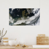 Poster Plume de cendres du volcan Eyjafjallajokull (Cuisine)