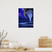 Poster Plume de glace Jupiter Moon Europa Concept Art (Cuisine)