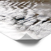 Poster Plume de l'éruption du volcan Chaiten, Chili (Coin)