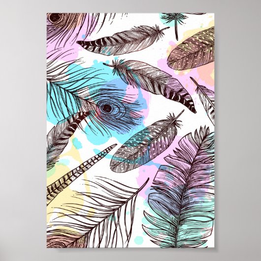 Poster Plume de paon (Devant)