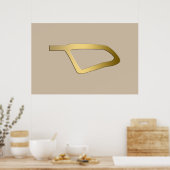 Poster Plume du symbole égyptien de Maat (Cuisine)